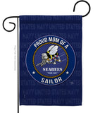 Seabees Proud Mom Sailor - Military Americana Vertical Impressions Decorative Flags HG108575 Made In USA