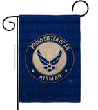 Proud Sister Airman - Military Americana Vertical Impressions Decorative Flags HG108577 Made In USA