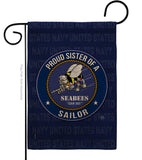 Seabees Proud Sister Sailor - Military Americana Vertical Impressions Decorative Flags HG108584 Made In USA