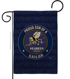 Seabees Proud Son Sailor - Military Americana Vertical Impressions Decorative Flags HG108593 Made In USA