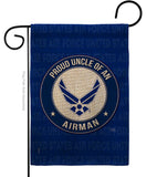 Proud Uncle Airman - Military Americana Vertical Impressions Decorative Flags HG108595 Made In USA