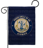 Air Force Proud Uncle Airman - Military Americana Vertical Impressions Decorative Flags HG108597 Made In USA
