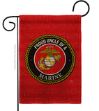 Proud Uncle Marines - Military Americana Vertical Impressions Decorative Flags HG108599 Made In USA