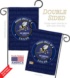 Seabees Proud Uncle Sailor - Military Americana Vertical Impressions Decorative Flags HG108602 Made In USA