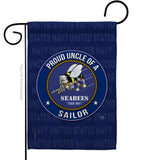 Seabees Proud Uncle Sailor - Military Americana Vertical Impressions Decorative Flags HG108602 Made In USA