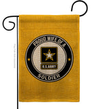 Proud Wife Soldier - Military Americana Vertical Impressions Decorative Flags HG108605 Made In USA