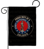 Army Proud Wife Soldier - Military Americana Vertical Impressions Decorative Flags HG108609 Made In USA