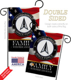 US Space Force Family Honor - Military Americana Vertical Impressions Decorative Flags HG108613 Made In USA