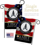 US Space Force Family Honor - Military Americana Vertical Impressions Decorative Flags HG108613 Made In USA