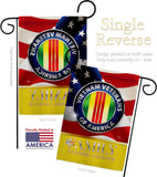 US Vietnam Veterans Family Honor - Military Americana Vertical Impressions Decorative Flags HG108614 Made In USA