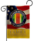 US Vietnam Veterans Family Honor - Military Americana Vertical Impressions Decorative Flags HG108614 Made In USA