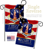 US Air National Guard Family Honor - Military Americana Vertical Impressions Decorative Flags HG108618 Made In USA