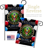 Welcome Home Army - Military Americana Vertical Impressions Decorative Flags HG108627 Made In USA