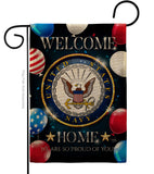 Welcome Home Navy - Military Americana Vertical Impressions Decorative Flags HG108628 Made In USA