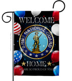 Welcome Home Army National Guard - Military Americana Vertical Impressions Decorative Flags HG108631 Made In USA