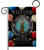Welcome Home Army National Guard - Military Americana Vertical Impressions Decorative Flags HG108631 Made In USA