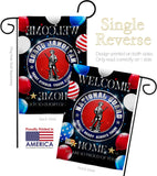 Welcome Home National Guard - Military Americana Vertical Impressions Decorative Flags HG108633 Made In USA