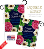 Enjoy Retirement - Military Americana Vertical Impressions Decorative Flags HG108634 Made In USA