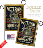 Veteran Brothers - Military Americana Vertical Impressions Decorative Flags HG108640 Made In USA