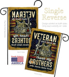 Veteran Brothers - Military Americana Vertical Impressions Decorative Flags HG108640 Made In USA