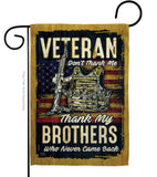 Veteran Brothers - Military Americana Vertical Impressions Decorative Flags HG108640 Made In USA