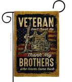 Veteran Brothers - Military Americana Vertical Impressions Decorative Flags HG108640 Made In USA