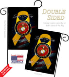 Support Marine Corps - Military Americana Vertical Impressions Decorative Flags HG108645 Made In USA