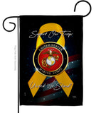 Support Marine Corps - Military Americana Vertical Impressions Decorative Flags HG108645 Made In USA