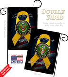 Support Army - Military Americana Vertical Impressions Decorative Flags HG108646 Made In USA