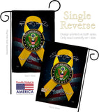 Support Army - Military Americana Vertical Impressions Decorative Flags HG108646 Made In USA