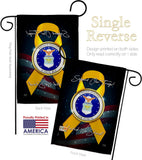 Support Air Force - Military Americana Vertical Impressions Decorative Flags HG108647 Made In USA