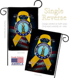 Support Army National Guard - Military Americana Vertical Impressions Decorative Flags HG108650 Made In USA