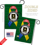 Support Army Troops - Military Americana Vertical Impressions Decorative Flags HG108654 Made In USA