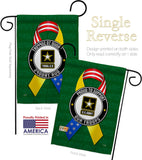 Support Army Troops - Military Americana Vertical Impressions Decorative Flags HG108654 Made In USA