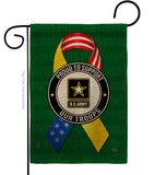 Support Army Troops - Military Americana Vertical Impressions Decorative Flags HG108654 Made In USA