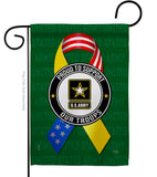 Support Army Troops - Military Americana Vertical Impressions Decorative Flags HG108654 Made In USA