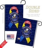 Support Seabees Troops - Military Americana Vertical Impressions Decorative Flags HG108656 Made In USA