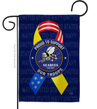 Support Seabees Troops - Military Americana Vertical Impressions Decorative Flags HG108656 Made In USA