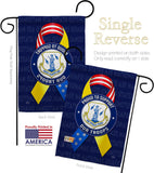 Support Air National Guard Troops - Military Americana Vertical Impressions Decorative Flags HG108657 Made In USA