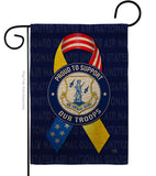 Support Air National Guard Troops - Military Americana Vertical Impressions Decorative Flags HG108657 Made In USA