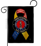 Support Army National Guard Troops - Military Americana Vertical Impressions Decorative Flags HG108658 Made In USA