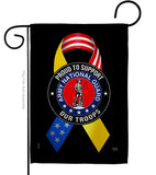 Support Army National Guard Troops - Military Americana Vertical Impressions Decorative Flags HG108658 Made In USA