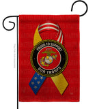 Support Marine Troops - Military Americana Vertical Impressions Decorative Flags HG108659 Made In USA