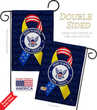 Support Navy Troops - Military Americana Vertical Impressions Decorative Flags HG108661 Made In USA