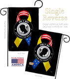 Support POW MIA Troops - Military Americana Vertical Impressions Decorative Flags HG108663 Made In USA