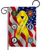 Support All Military Troops - Military Americana Vertical Impressions Decorative Flags HG108664 Made In USA