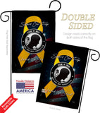 Support POW MIA - Military Americana Vertical Impressions Decorative Flags HG108665 Made In USA