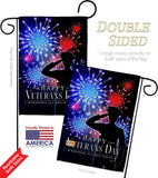 Honoring Who Served - Military Americana Vertical Impressions Decorative Flags HG108668 Made In USA