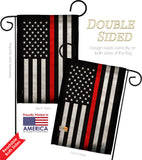 USA Thin Red Line - Military Americana Vertical Impressions Decorative Flags HG137039 Made In USA