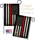 USA Thin Red Line - Military Americana Vertical Impressions Decorative Flags HG137039 Made In USA